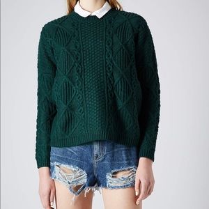 Topshop cable knit sweater